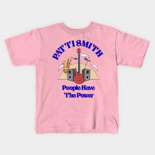 Patti Smith People Have The Power T shirt Blue Kids T-Shirt